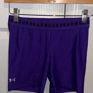 Under Armour Women's Vibrant Purple Athletic Shorts